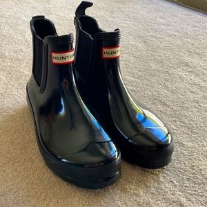 Hunter rain boots. Woman’s size 9 .